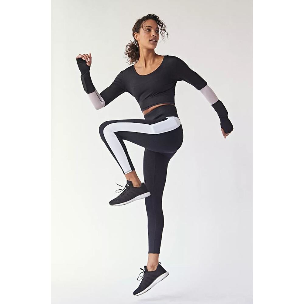 Free People Contrast Stripe Leggings